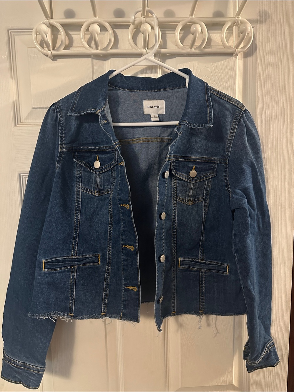 Nine West Cropped Denim Jacket